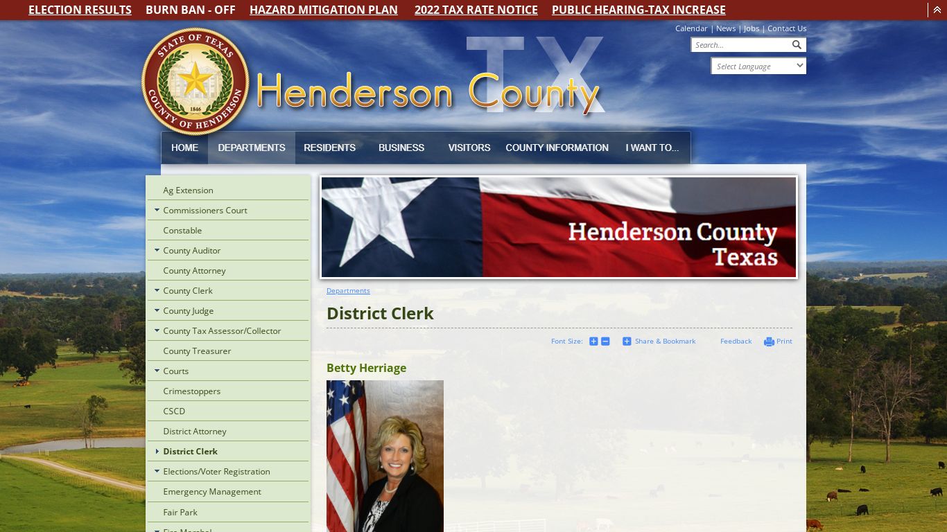 District Clerk | Henderson County