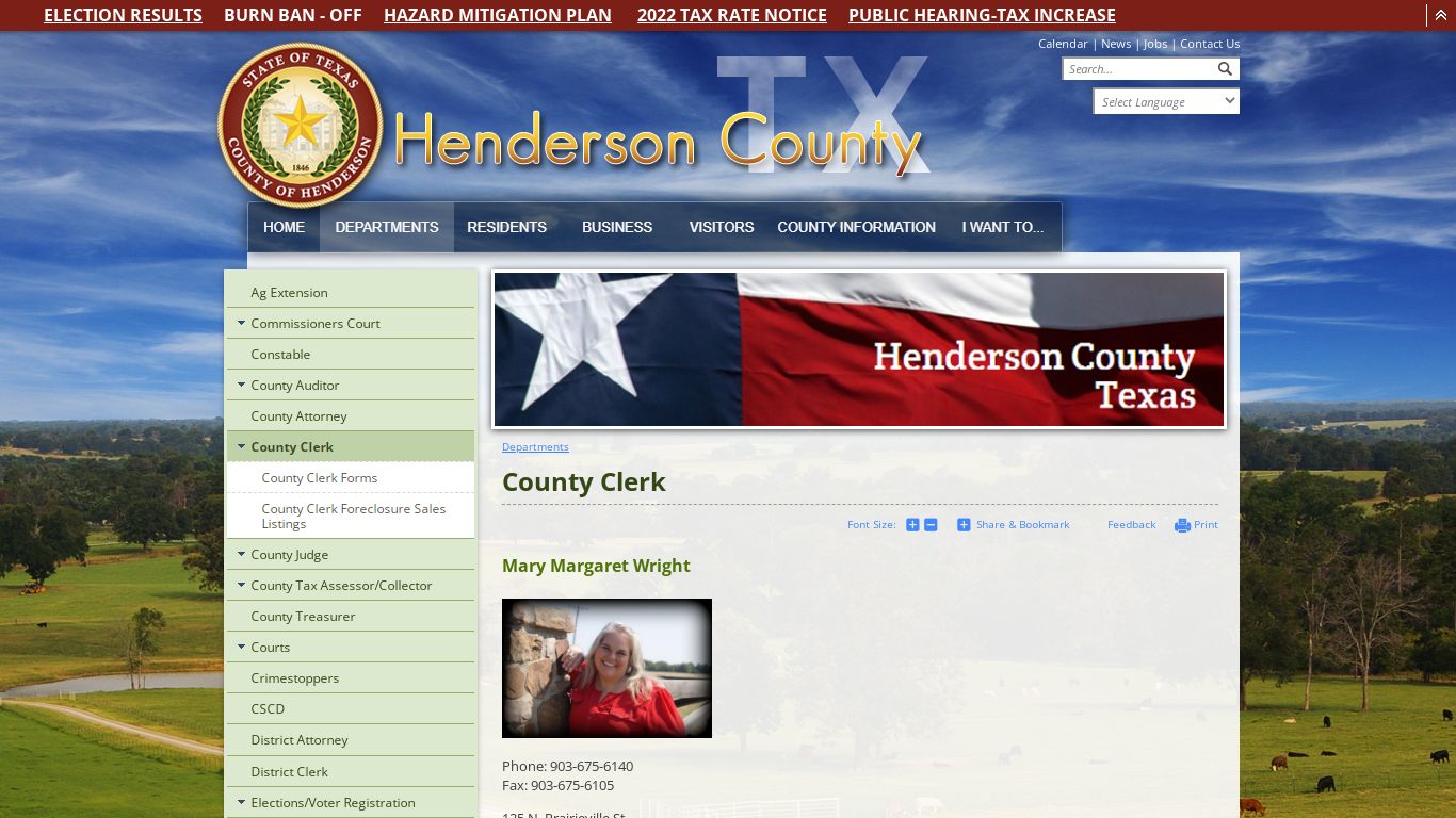 County Clerk | Henderson County